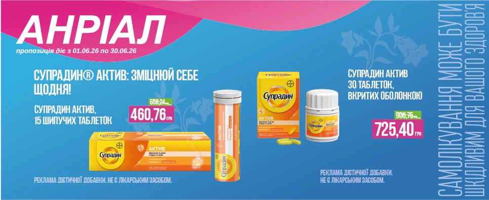 Акція Supradin Актив