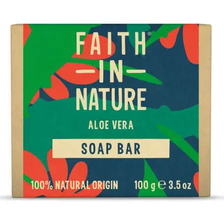 Faith in Nature Натуральне тверде мило з алое вера, 100 г 