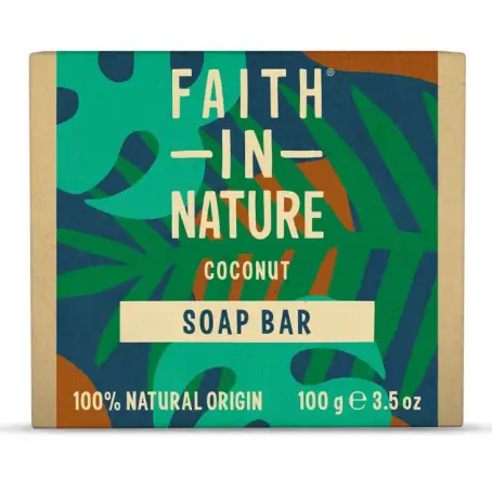 Faith in Nature Натуральне тверде мило з кокосом, 100 г 