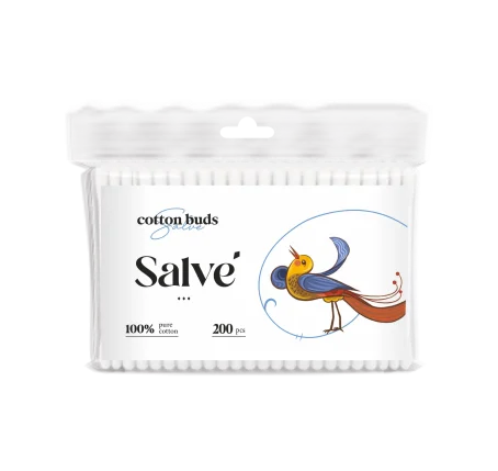Ватні палички Salve П/Е, 200 шт