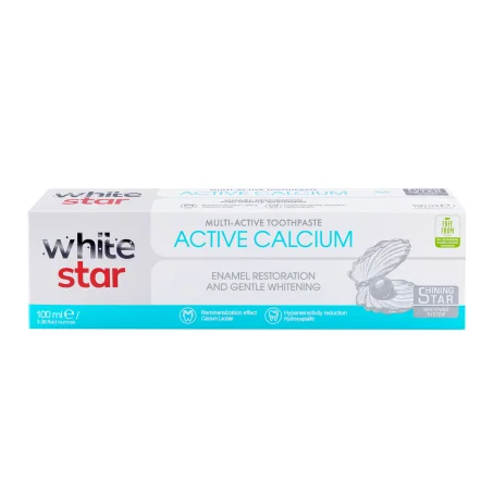 Мультиактивна зубна паста White Star "Active Calcium / Активний Кальцій", 100 мл