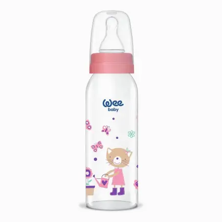 Пляшечка для годування Classic скляна 250 мл,соска №1Wee Baby 876