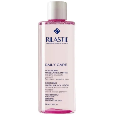 Вода міцелярна Rilastil Daily Care очищуюча для чутливої шкіри обличчя та очей, 250 мл