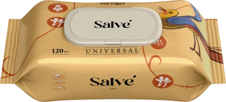 Серветки вологі Salve універсальні, 120 шт
